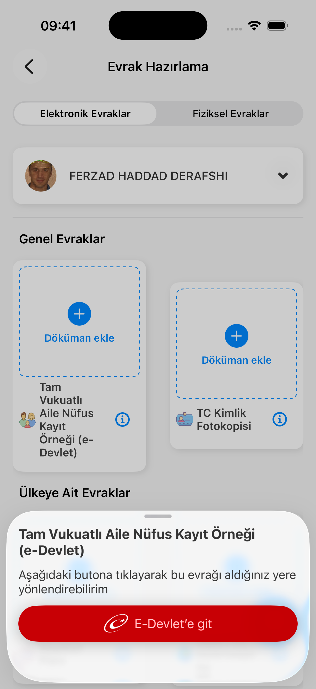 iziViza uygulama ekranı 8